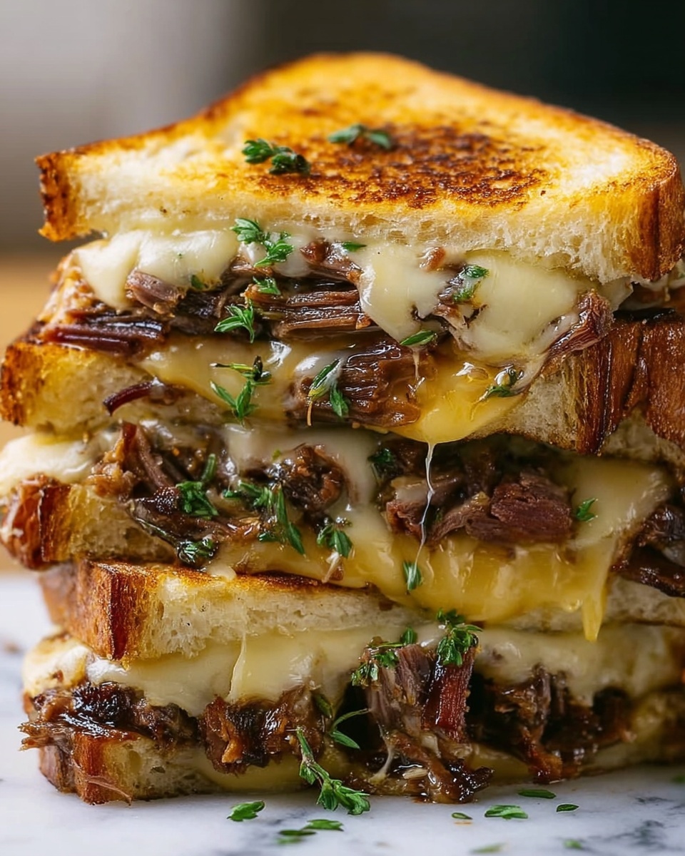 Southern Brisket Grilled Cheese Recipe - Recipe Image