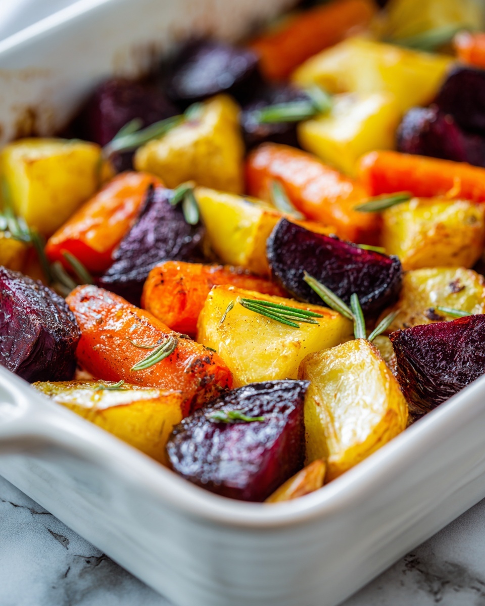 Roasted Root Vegetables with Herbs and Balsamic Recipe - Recipe Image
