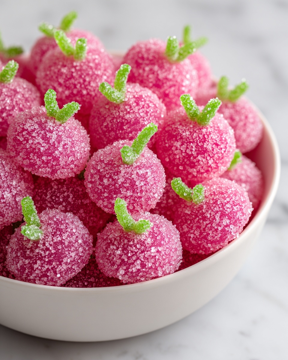 Pink Cotton Candied Grapes Recipe - Recipe Image