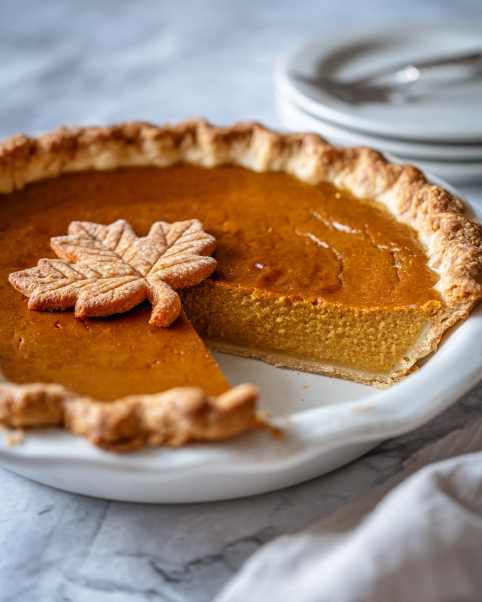 Easy Pumpkin Pie from Scratch with Flaky Crust Recipe - Recipe Image