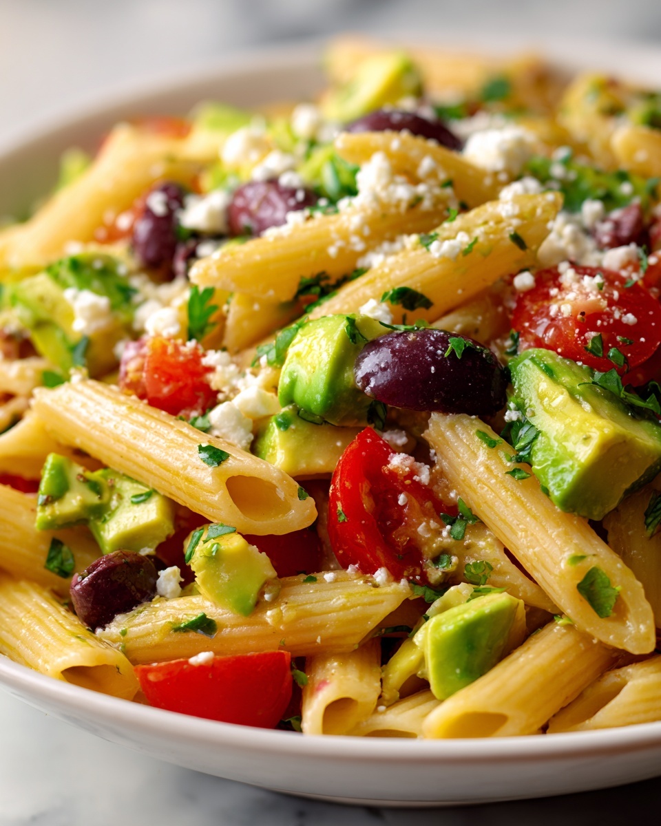 Lemon Herb Mediterranean Pasta Salad Recipe - Recipe Image