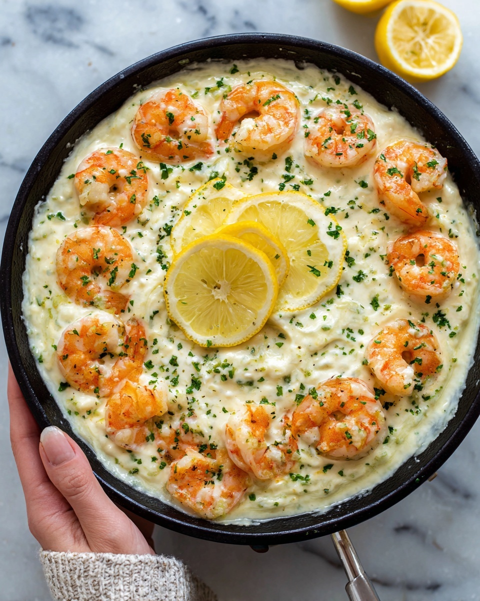 Creamy Lemon Parmesan Shrimp Recipe - Recipe Image