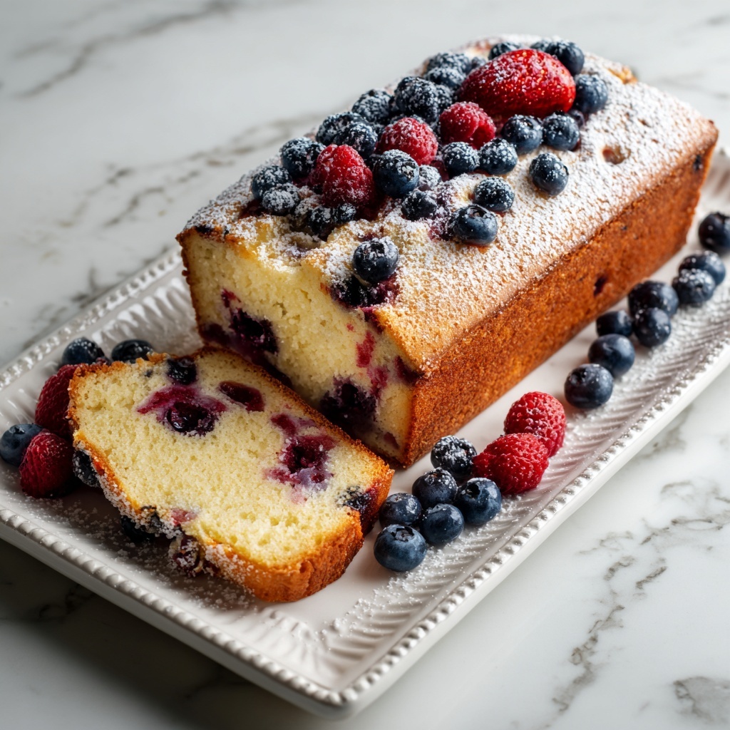 Christmas Cranberry Pound Cake Recipe - Recipe Image