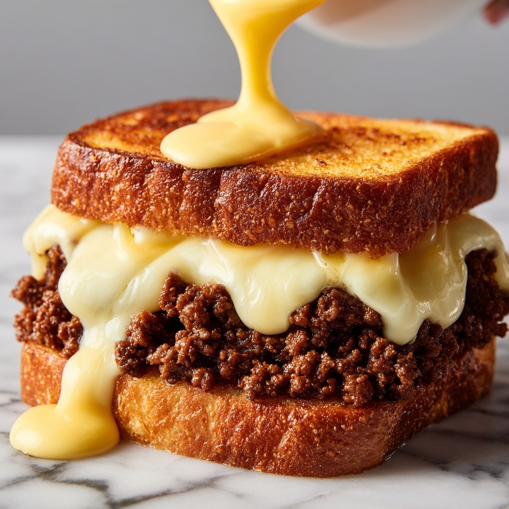 Meatloaf Grilled Cheese Melt Recipe - Recipe Image