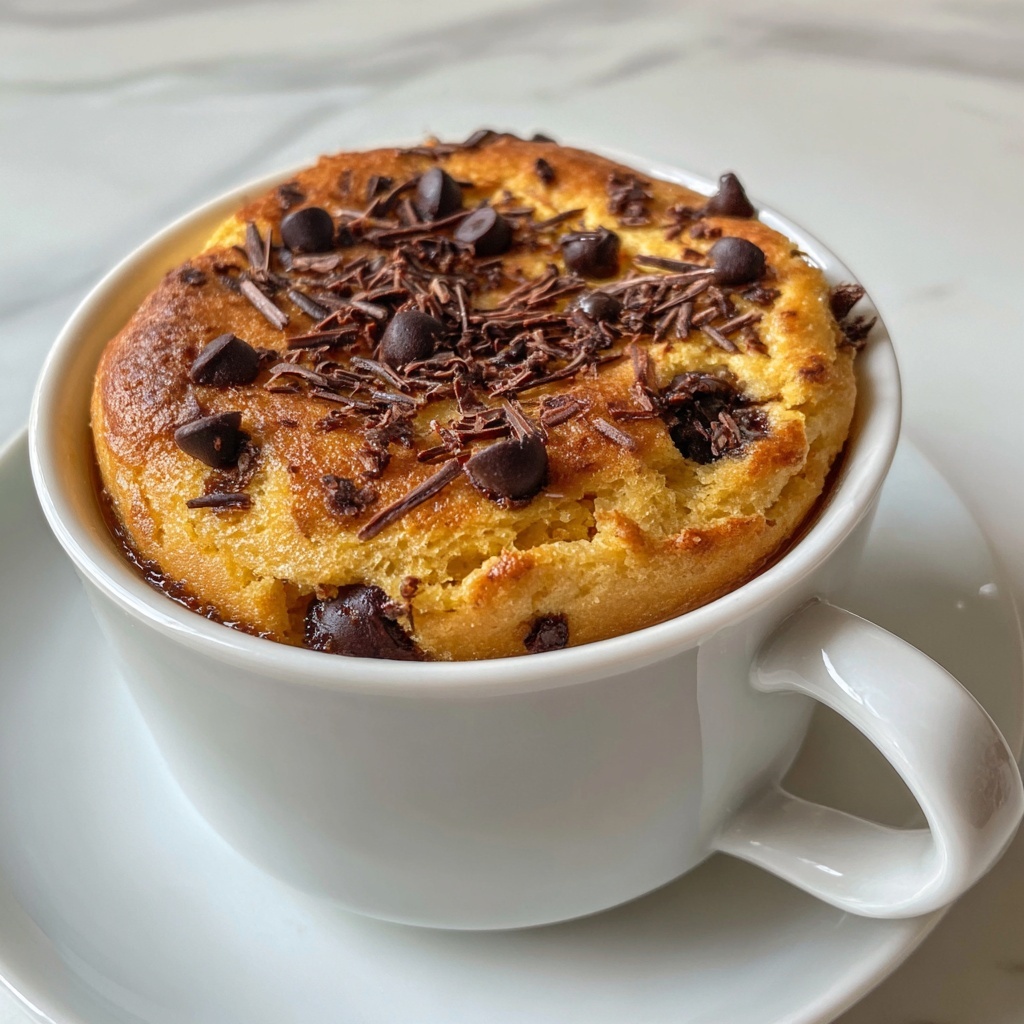 Chocolate Chip Mug Cake Recipe - Recipe Image