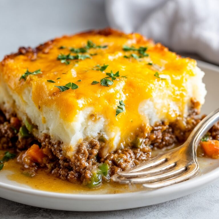 Cheddar-Crusted Ground Beef and Rice Casserole Recipe