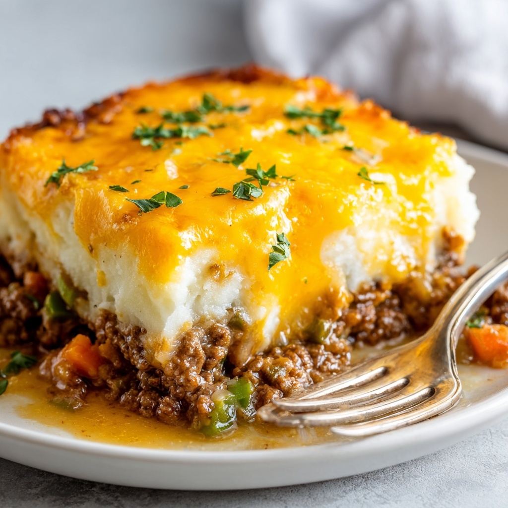Cheddar-Crusted Ground Beef and Rice Casserole Recipe - Recipe Image