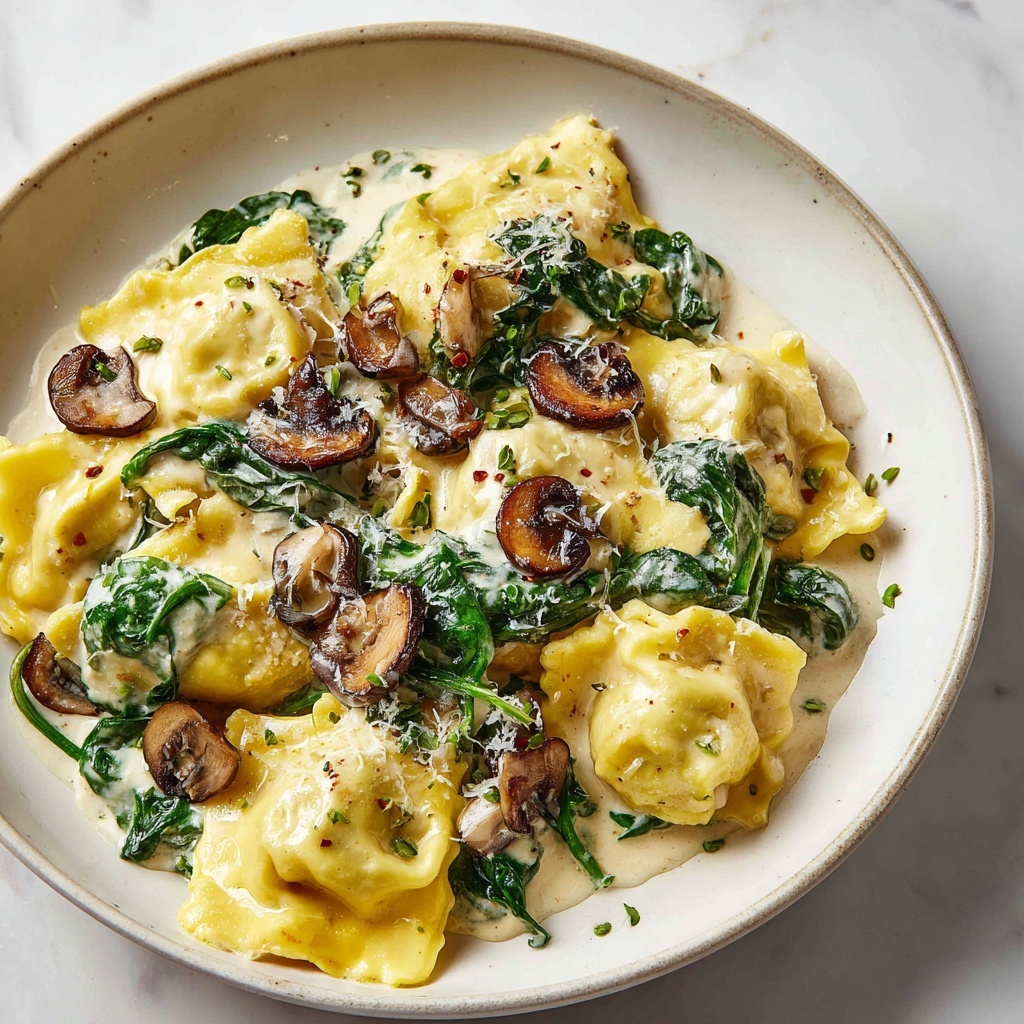 One-Skillet Garlic Butter Steak & Cheese Ravioli Recipe - Recipe Image