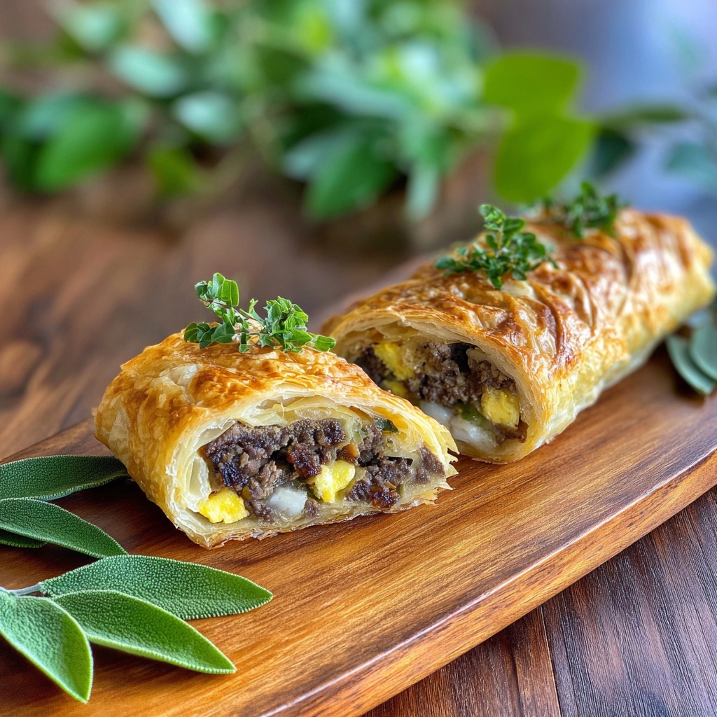 Individual Ground Beef Wellingtons Recipe - Recipe Image