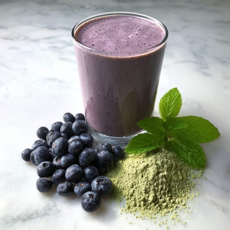 Wild Blueberry Vanilla Matcha Smoothie Recipe