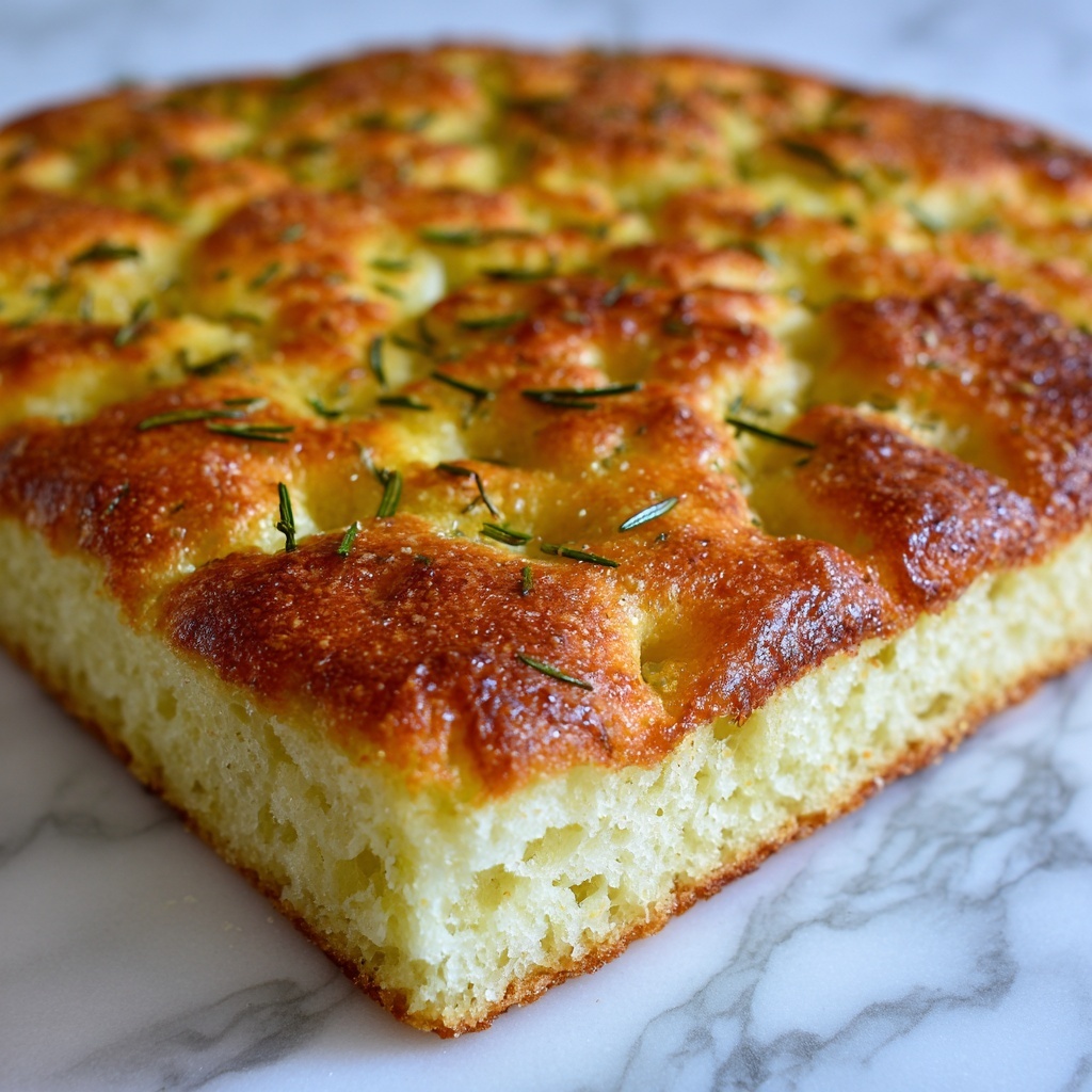 Rustic No Knead Rosemary Garlic Bread Recipe - Recipe Image