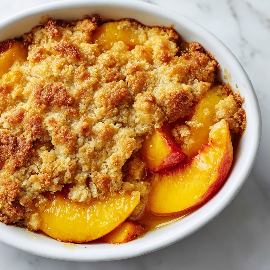 Old Time Oven Peach Cobbler Recipe - Recipe Image