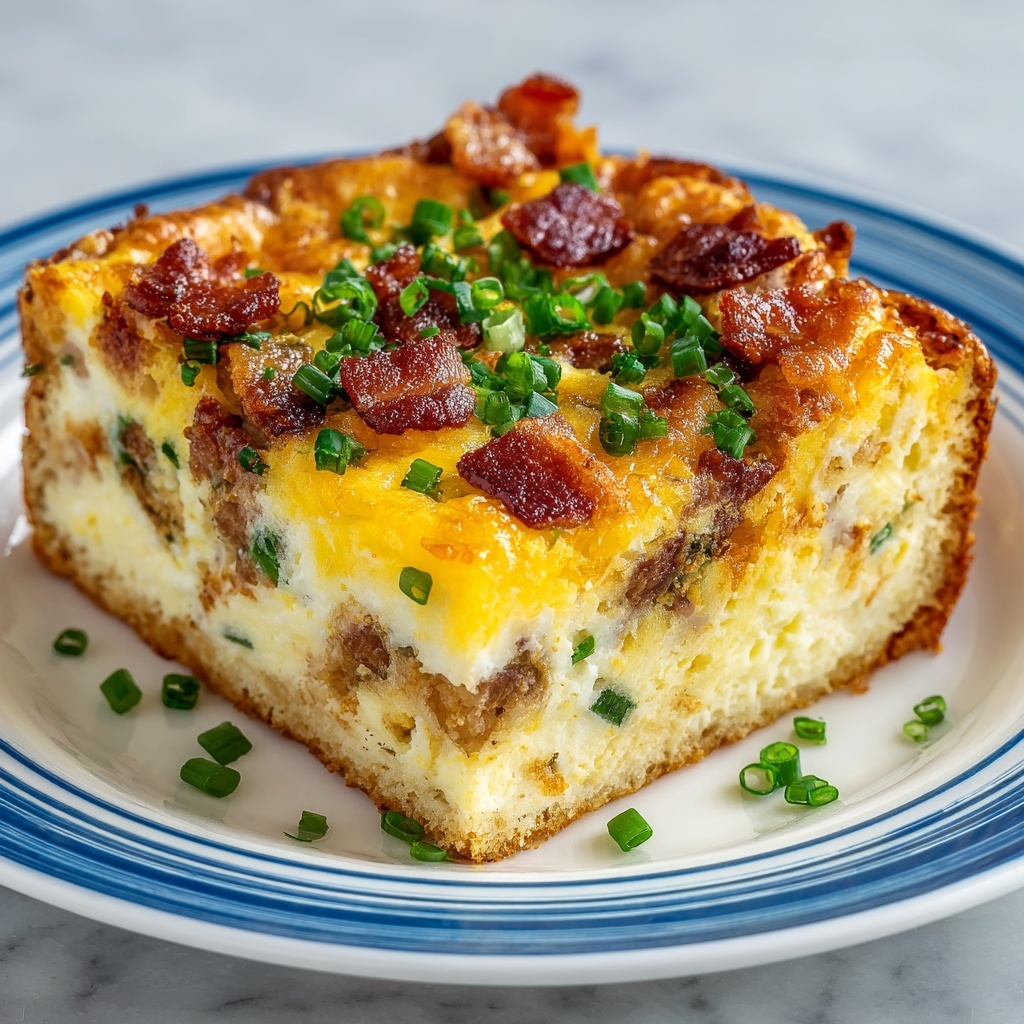 Tater Tot Breakfast Casserole with Sausage, Bacon, and Cheddar Recipe - Recipe Image