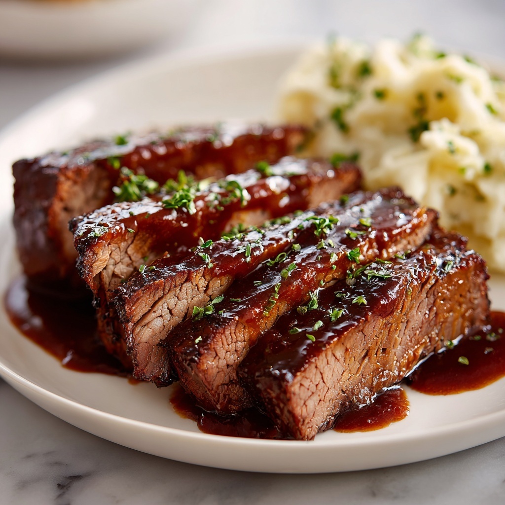 Slow Cooker Beef Brisket with BBQ Sauce Recipe - Recipe Image