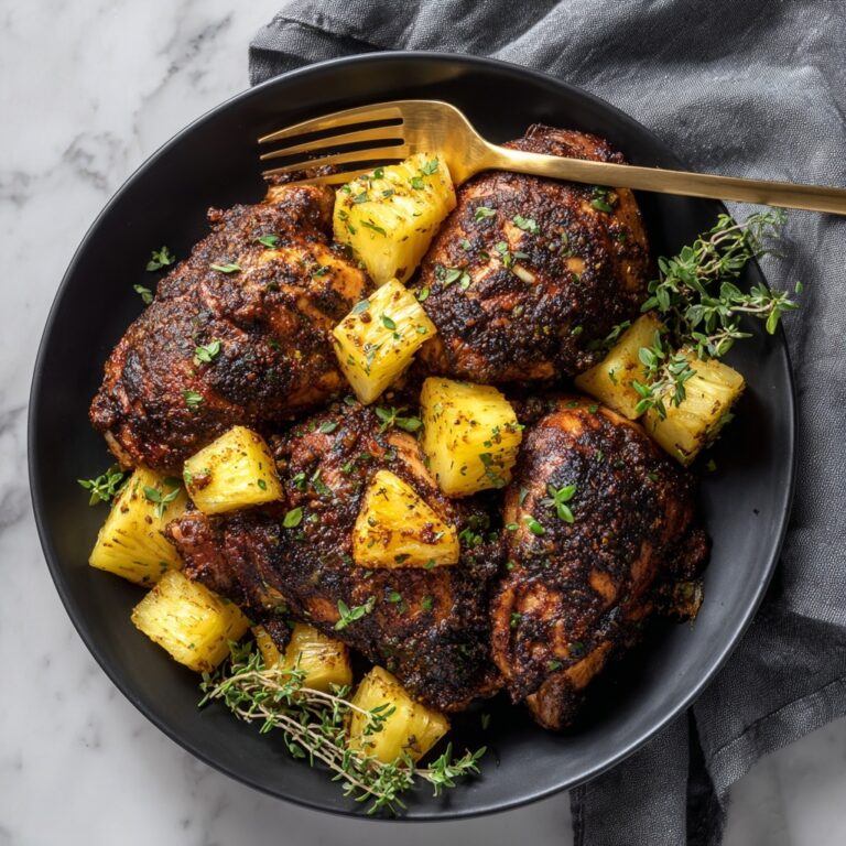 Baked Jamaican Pineapple Jerk Chicken Recipe