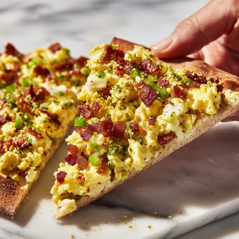 Easy Breakfast Pizza on a Tortilla Recipe