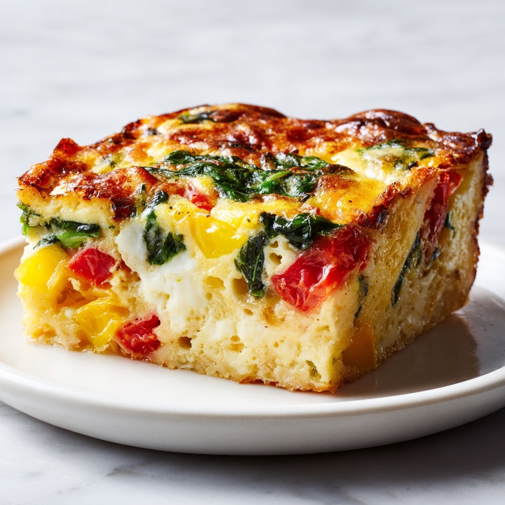Vegetable Gruyère Bread Strata Recipe - Recipe Image
