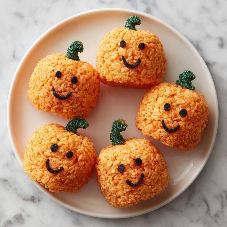 Pumpkin-Shaped Rice Krispie Treats Recipe