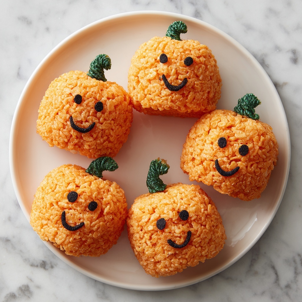 Pumpkin-Shaped Rice Krispie Treats Recipe - Recipe Image