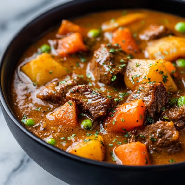 Hearty Classic Beef Stew with Vegetables and Red Wine Recipe
