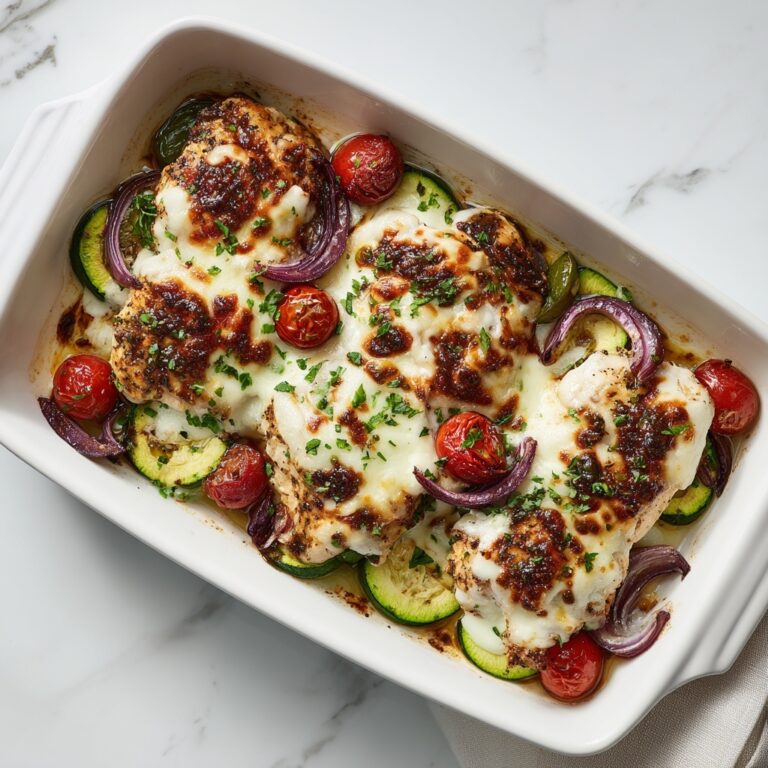 Mediterranean Chicken Zucchini Bake Recipe