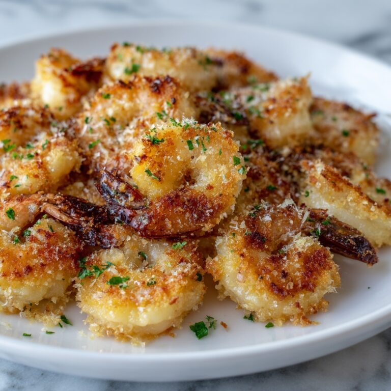 Parmesan Crusted Garlic Shrimp Recipe