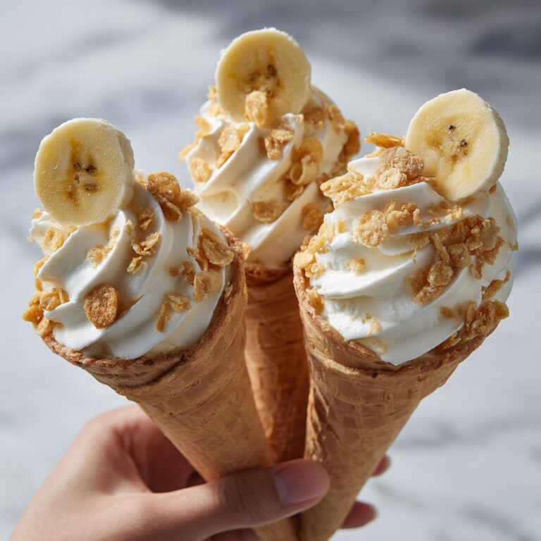 Banana Pudding Cheesecake Cones Recipe