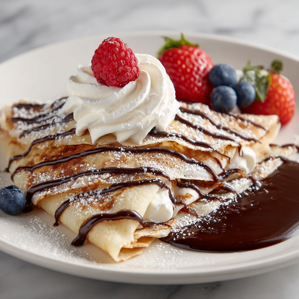 Easy Chocolate Crepes Recipe - Recipe Image