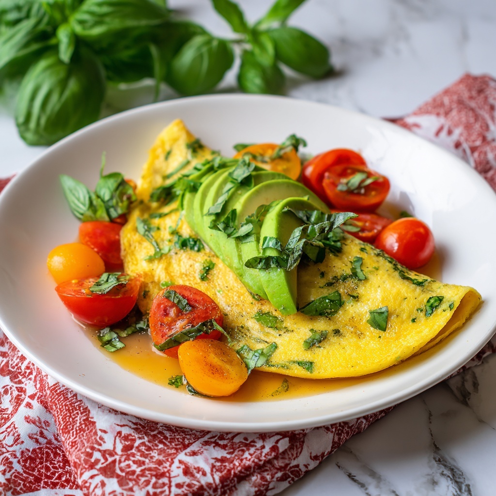 Avocado and Tomato Omelette Recipe - Recipe Image