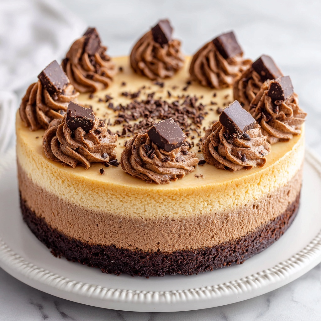 Tuxedo Cake - Triple Chocolate Mousse Cake Recipe - Recipe Image