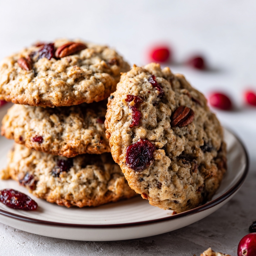 Cranberry Pecan Oatmeal Cookies Recipe - Recipe Image
