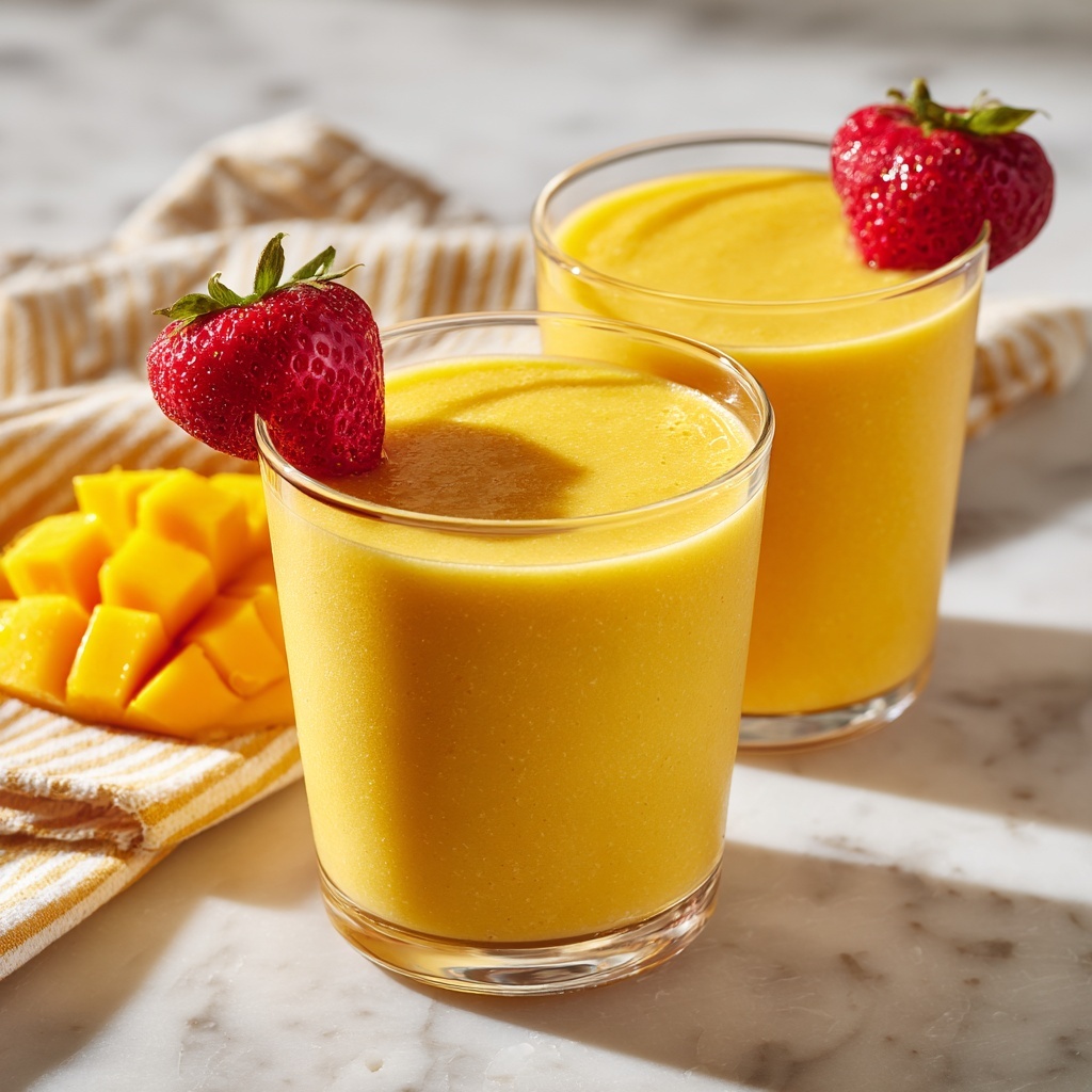 Peach Mango Smoothie Recipe - Recipe Image
