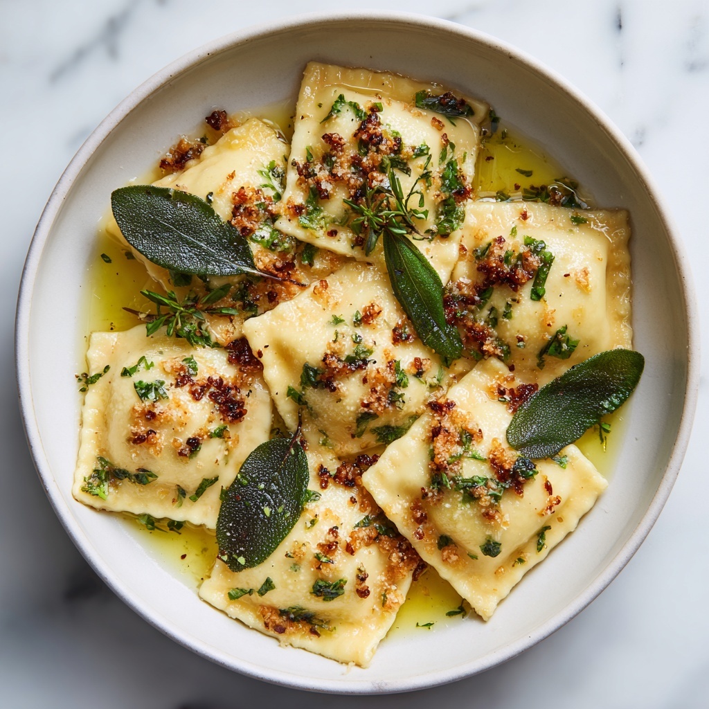 Vegan Lemon Ricotta Ravioli Recipe - Recipe Image