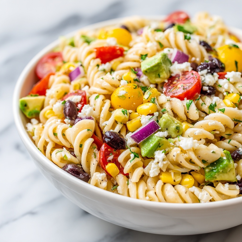 Mexican Pasta Salad With Creamy Dressing Recipe - Recipe Image