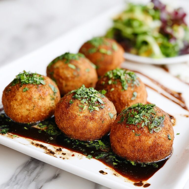Smoked Gouda Fritters with Balsamic Honey Mustard Dipping Sauce Recipe
