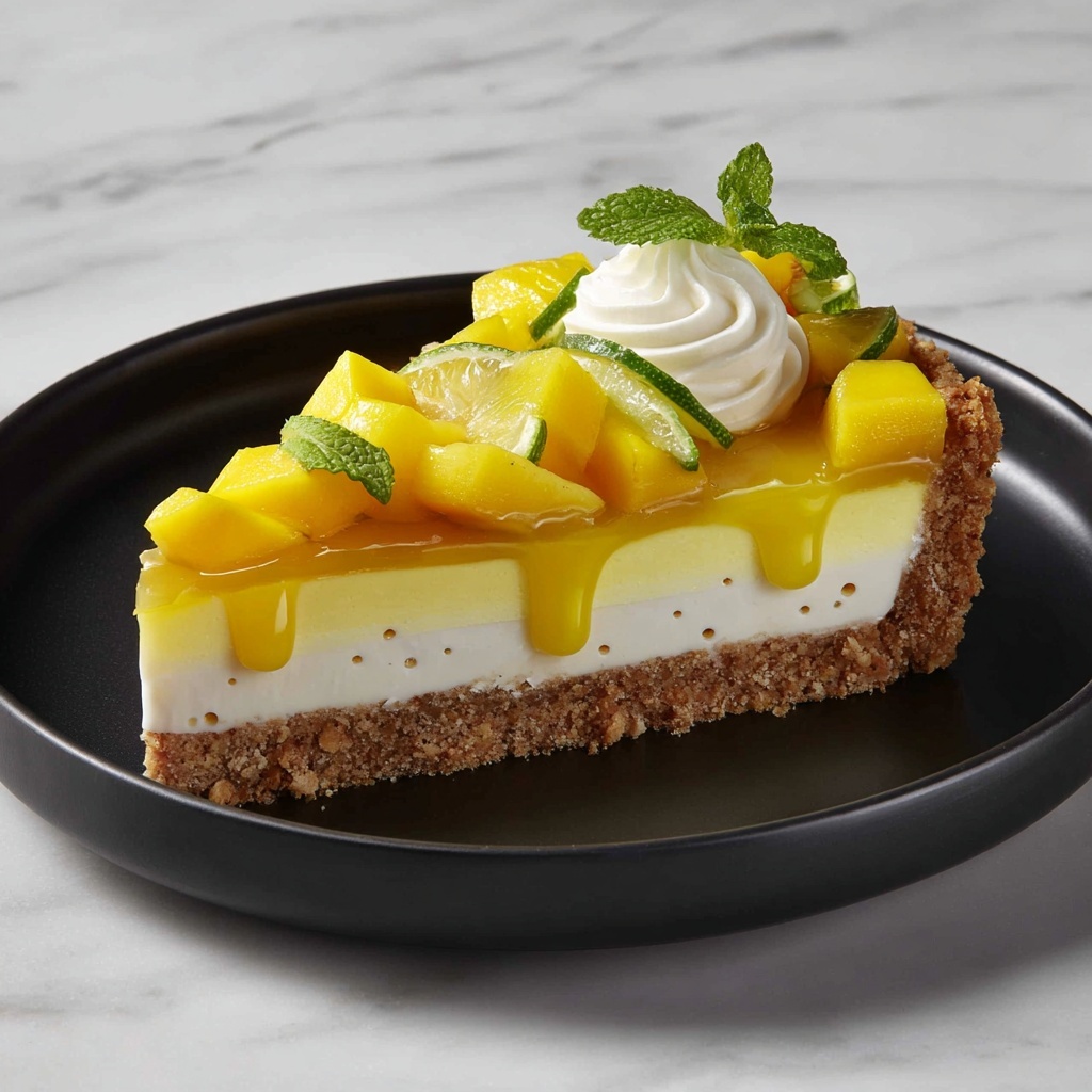 Mango Key Lime Cheesecake Recipe - Recipe Image