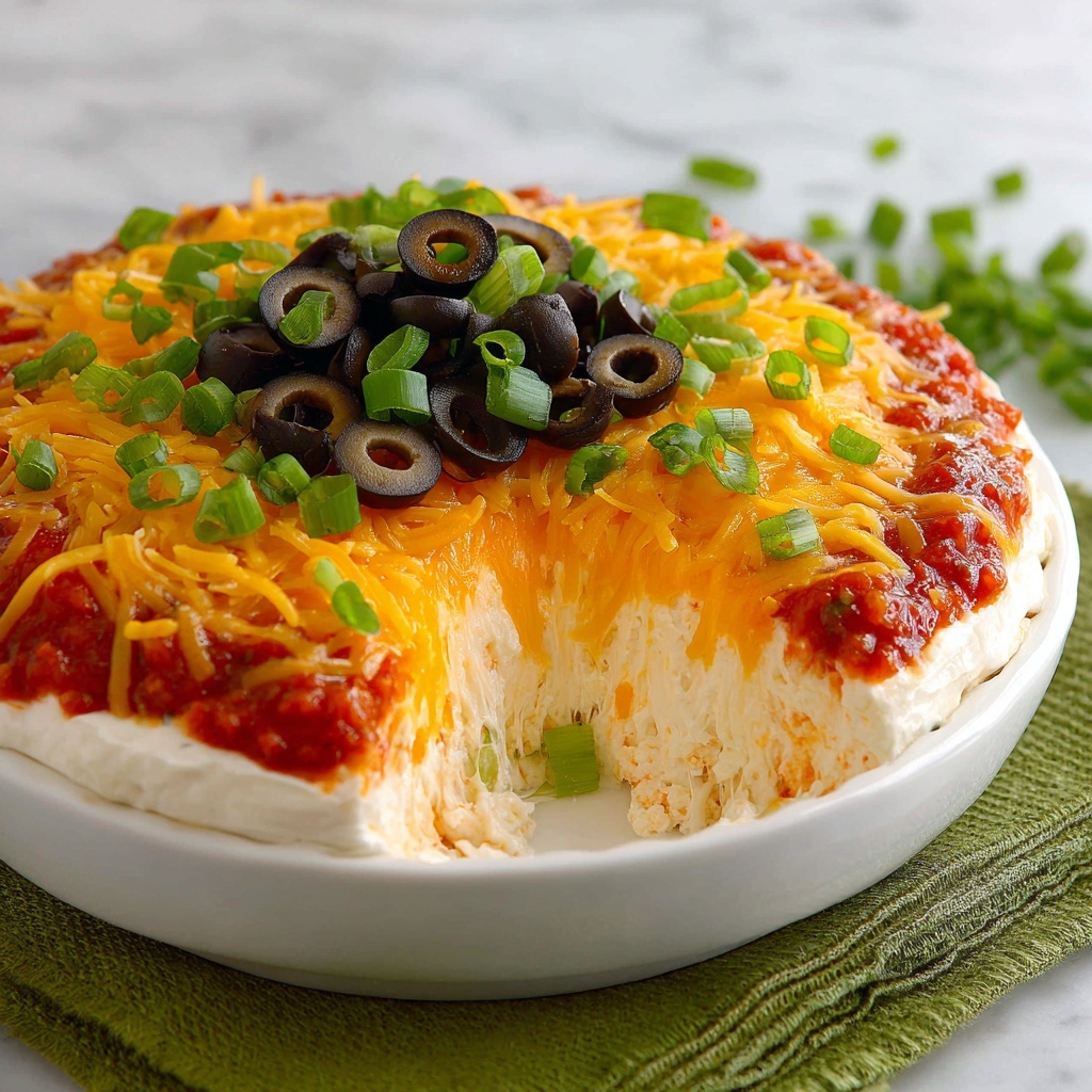 Layered Cream Cheese and Salsa Dip Recipe - Recipe Image