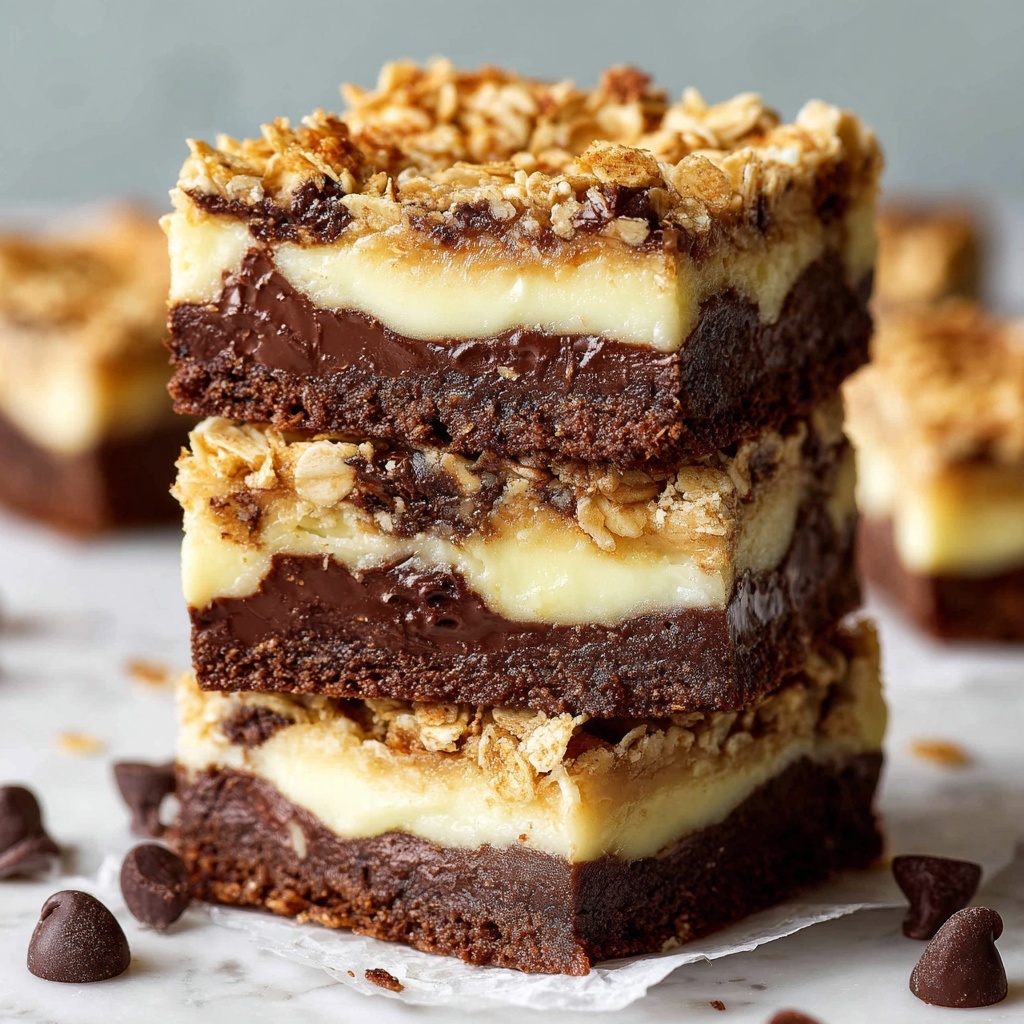 Oatmeal Fudge Bars Recipe - Recipe Image