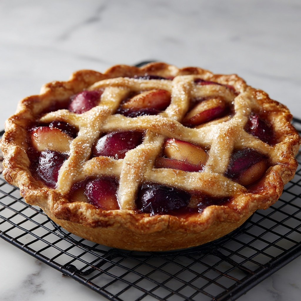 Baked Fresh Cherry Pie Recipe - Recipe Image
