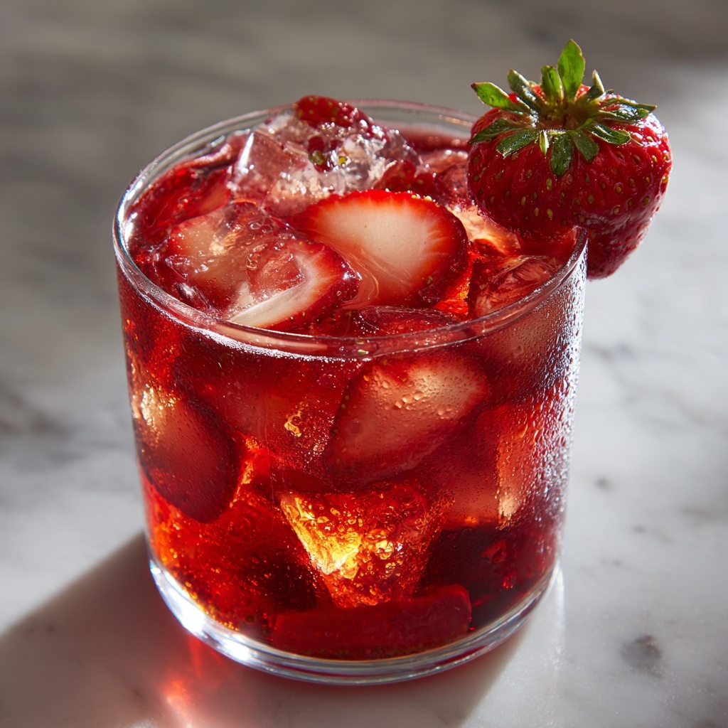 Strawberry Sprite Refreshing Drink Recipe - Recipe Image