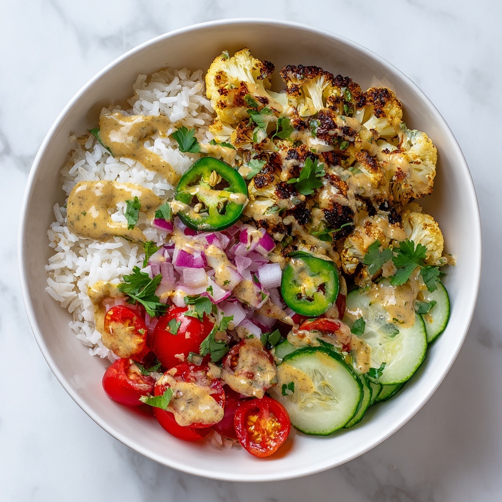 Cauliflower Shawarma Bowls with Green Tahini Sauce Recipe - Recipe Image