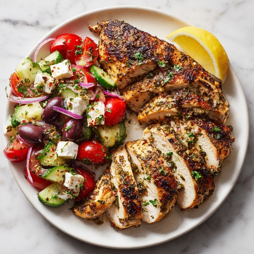 Lemon Oregano Chicken with Mediterranean-Style Salsa Recipe - Recipe Image