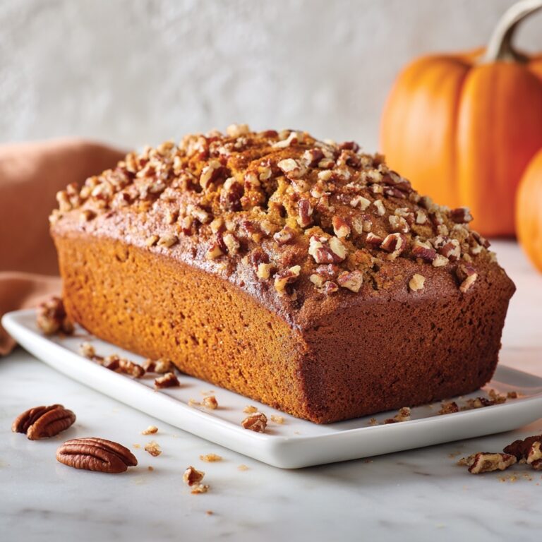 Pumpkin Bread with Brown Sugar Pecan Topping Recipe