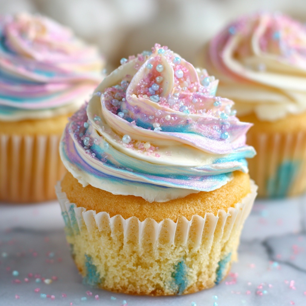 Cotton Candy Cupcakes Recipe - Recipe Image