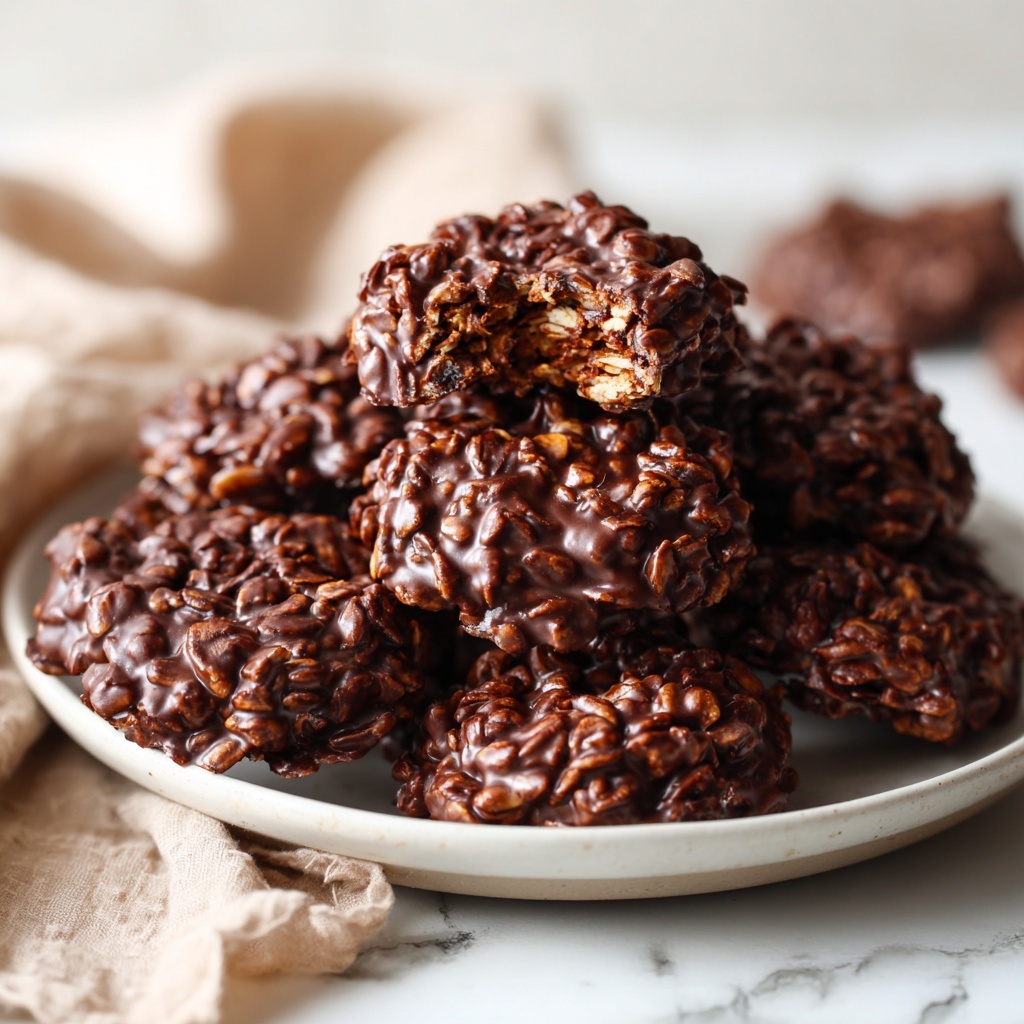 Chocolate No-Bake Cookies Recipe - Recipe Image