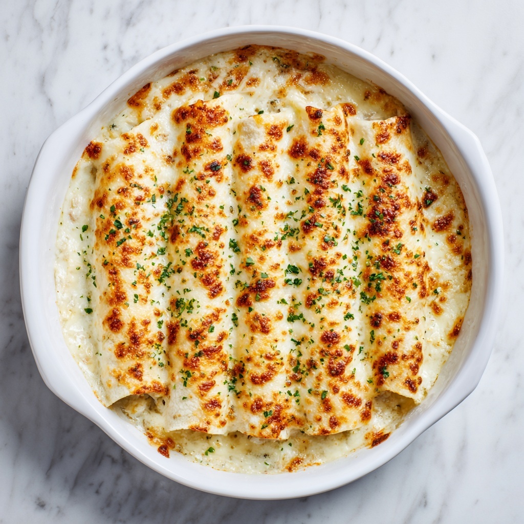 White Chicken Enchiladas Recipe - Recipe Image