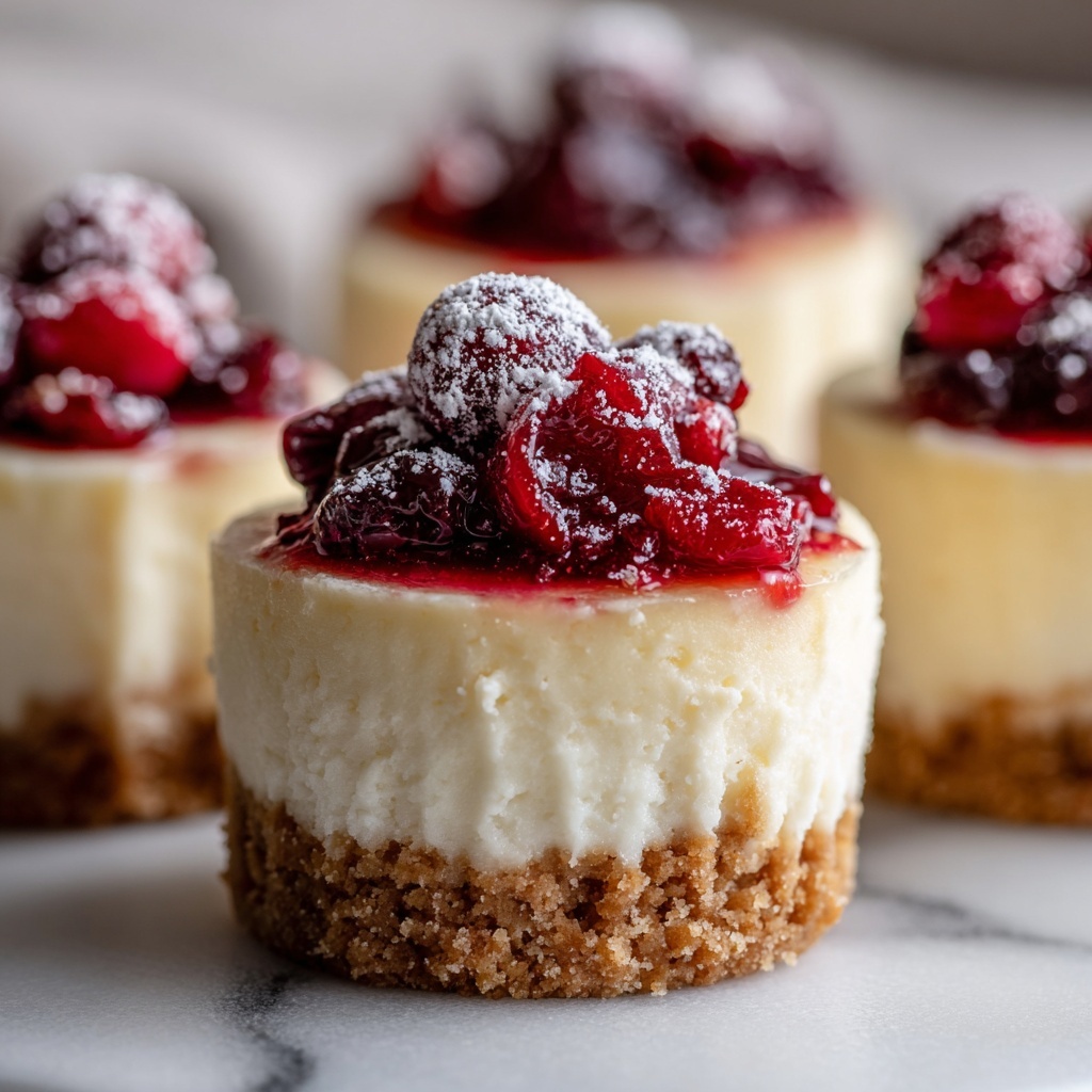 Mini Cranberry Cheesecakes Recipe - Recipe Image