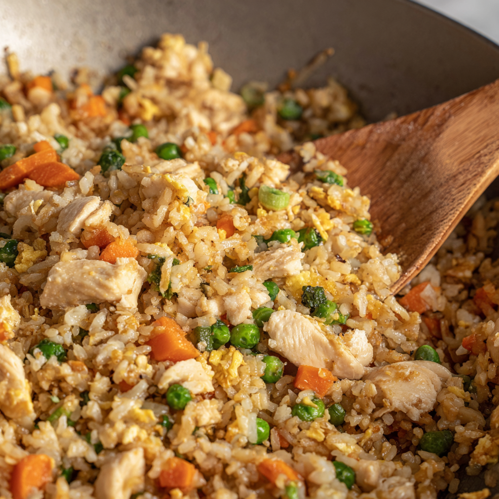 Easy Chicken Fried Rice Recipe - Recipe Image