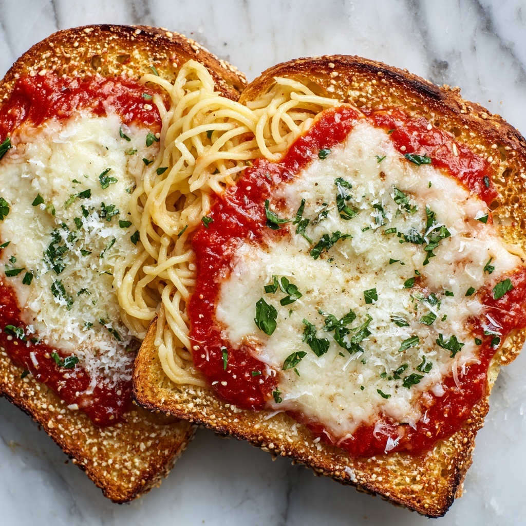 Spaghetti Stuffed Garlic Bread Recipe - Recipe Image