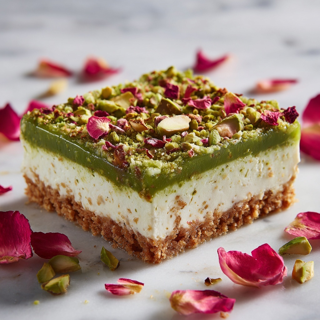 Pistachio Rose Tart with Raspberry Glaze Recipe - Recipe Image